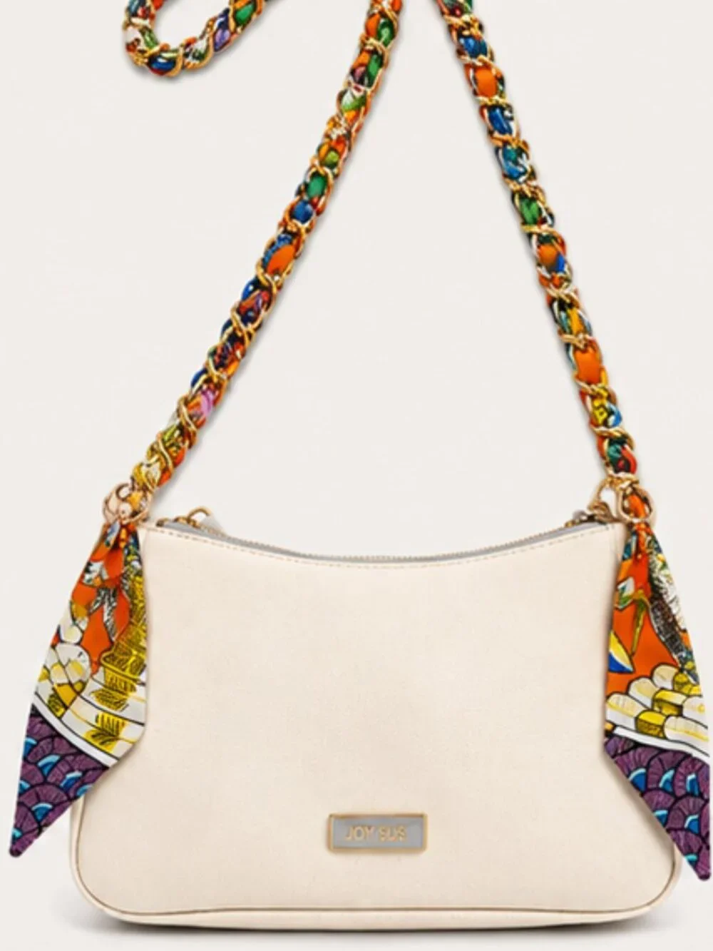 Ribbon Chain Phone Crossbody Lanyard with clear Tether Patch